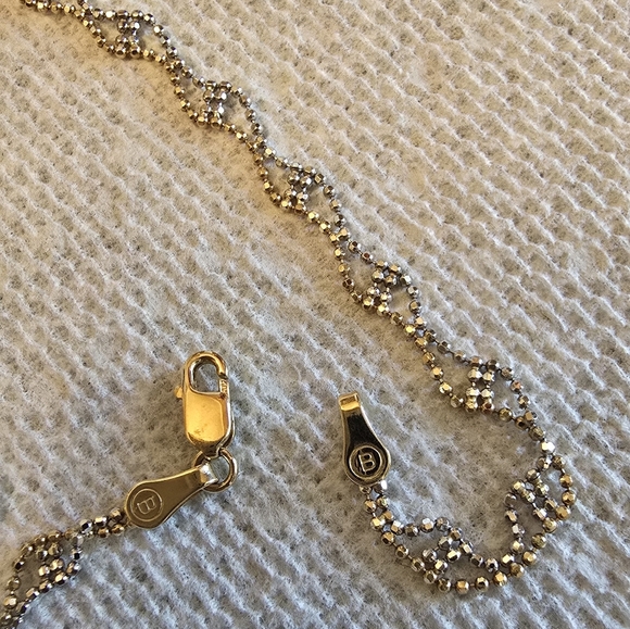 ▪︎ 14k Solid Gold 2tone Beads Necklace ▪︎ - Picture 8 of 10